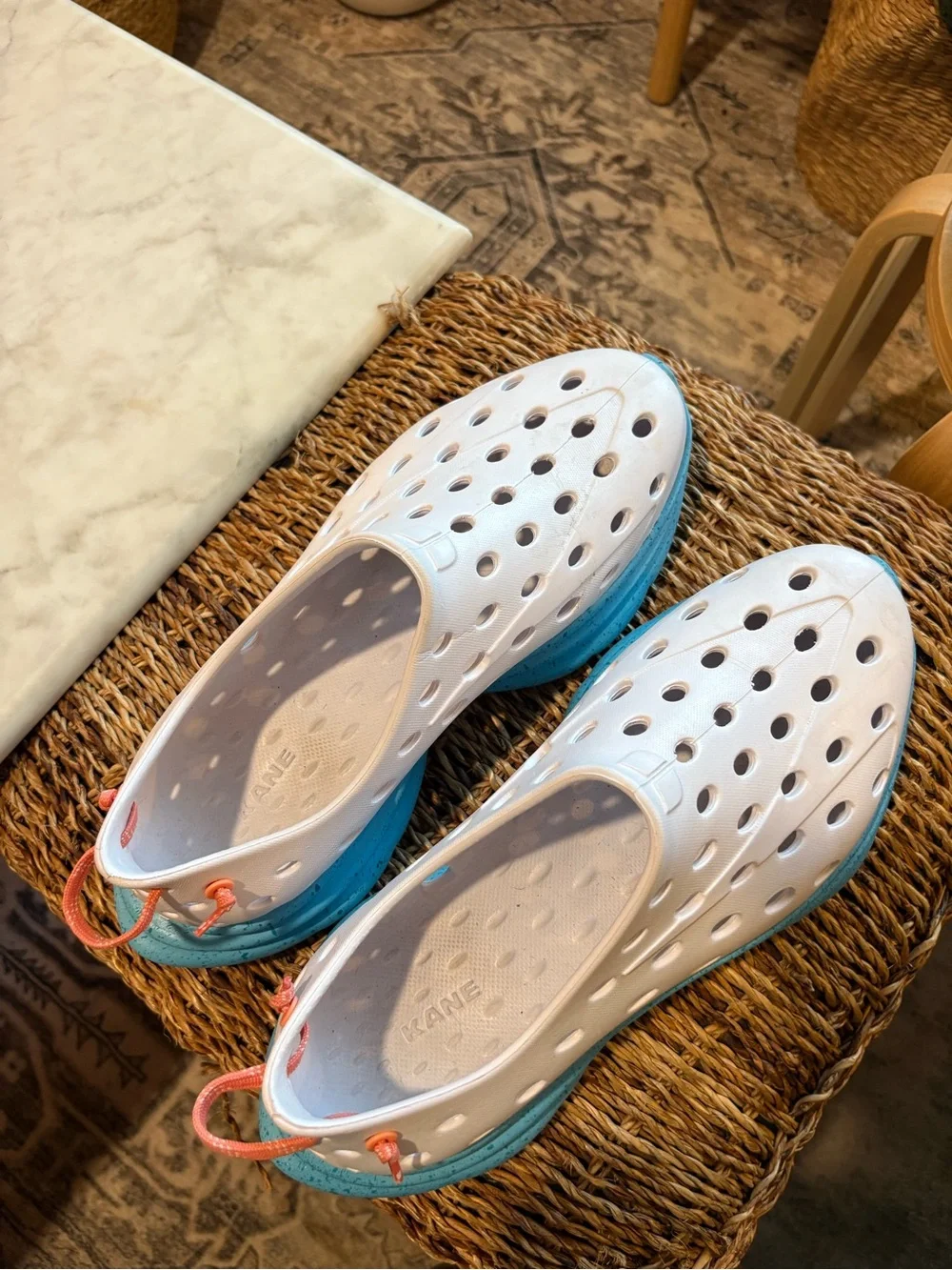 Kane footwear Revive Slip On Recovery Shoes size 12 blue white